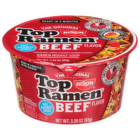 Nissin Ramen Noodle Soup, Beef Flavor, 3.28 Ounce