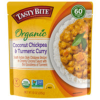 Tasty Bite Coconut Chickpea & Turmeric Curry, Organic, Mild, 10 Ounce