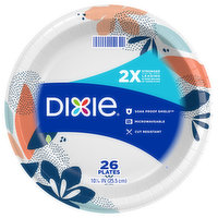 Dixie Plates, 10-1/16 Inch, 26 Each