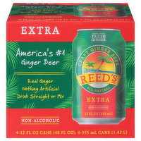 Reed's Beer, Ginger, Extra, 4 Each