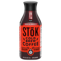 Stok Coffee Beverage, Cold Brew, Bold & Smooth, Black, 48 Ounce