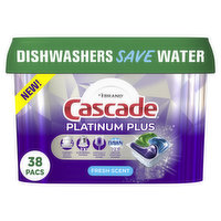 Cascade Cascade Platinum Plus Dishwasher Pods, 38 Count, 38 Each