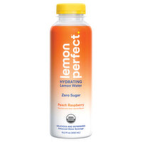 Lemon Perfect Lemon Water, Zero Sugar, Peach Raspberry, Hydrating, 15.2 Fluid ounce