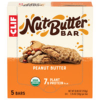 Clif Nut Butter Bars, Peanut Butter, 5 Each
