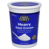 First Street Sour Cream, Heavy, 80 Ounce