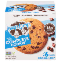 Lenny & Larry's The Complete Cookie, Chocolate Chip, 6 Each