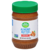 Sun Harvest Almond Butter, Creamy, 16 Ounce