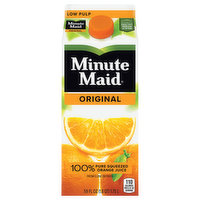 Minute Maid 100% Juice, Original, Orange, Low Pulp, 59 Ounce