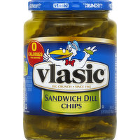 Vlasic Sandwich Dill, Chips, Fresh Pack, 24 Ounce