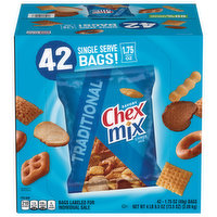 Chex Mix Snack Mix, Savory, Traditional, 42 Each