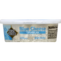 First Street Blue Cheese, Crumbled, 4 Ounce