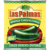 Las Palmas Green Chiles, Whole, Mild, 27 Ounce