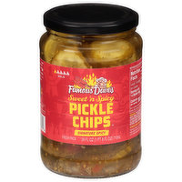 Famous Dave's Pickle Chips, Signature Spicy, Mild, Fresh Pack, 24 Fluid ounce