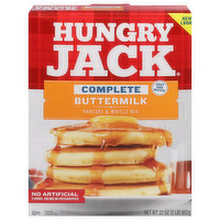 Hungry Jack Pancake & Waffle Mix, Buttermilk, Complete, 32 Ounce