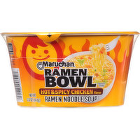 Maruchan Ramen Bowl, Hot & Spicy Chicken Flavor, 3.32 Ounce