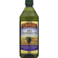 Pompeian Oil, 100% Grapeseed, 34 Ounce