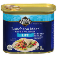 First Street Luncheon Meat, Lite, 12 Ounce