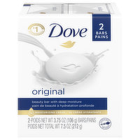 Dove Beauty Bar, Original, 7.5 Ounce