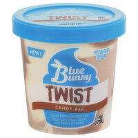 Blue Bunny Frozen Dairy Dessert, Candy Bar, Twist, 1 Pint