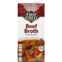 First Street Beef Broth, 32 Ounce