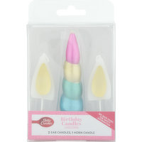 Betty Crocker Birthday Candles, Unicorn, 3 Each