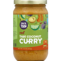 Yais Thai Curry, Thai Coconut, Red, Hot, 16 Ounce