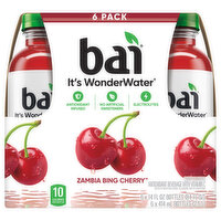 Bai Beverage, Zambia Bing Cherry, 6 Pack, 6 Each