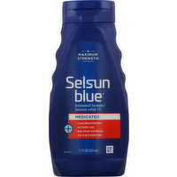 Selsun Blue Antidandruff Shampoo, Maximum Strength, Medicated, 11 Ounce