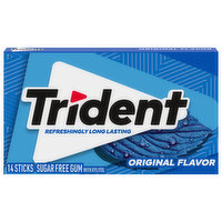 Trident Gum, Sugar Free, Original Flavor, 14 Each