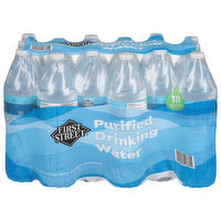First Street Drinking Water, Purified, 18 Each