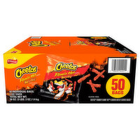 Cheetos Cheese Flavored Snacks, Flamin' Hot, Crunchy, 50 Each