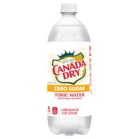 Canada Dry Tonic Water, Zero Sugar, 33.81 Ounce