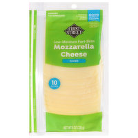 First Street Sliced Cheese, Mozzarella, 8 Ounce