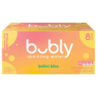 Bubly Sparkling Water, Bellini Bliss, 96 Ounce