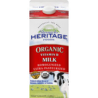 Heritage Milk, Organic, Vitamin D, 64 Ounce