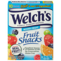 Welch's Fruit Snacks, Mixed Fruit, 10 Each