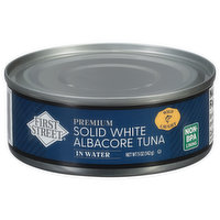 First Street Tuna, in Water, Albacore, Solid White, Premium, 5 Ounce