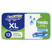 Swiffer XL Wet Mopping Cloth Refills, Fresh Scent, 12 count, 12 Each