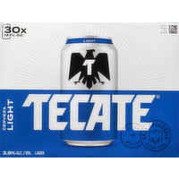 Tecate Beer, Lager, Light, 30 Each