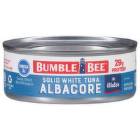 Bumble Bee Tuna, in Water, Albacore, Solid White, 5 Ounce