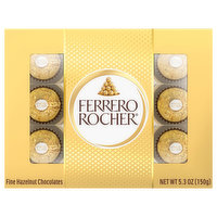Ferrero Rocher Chocolates, Fine Hazelnut, 5.3 Ounce