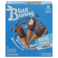 Blue Bunny Frozen Dairy Dessert, Vanilla, Mini, 8 Each