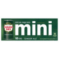 Canada Dry Ginger Ale, Mini, 10 Each