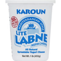 Karoun Cheese, Kefir, Labne, Mediterranean Style, Lite, 16 Ounce