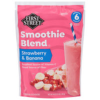 First Street Smoothie Blend, Strawberry & Banana, 48 Ounce
