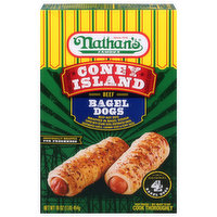 Nathan's Famous Bagel Dogs, Beef, 16 Ounce