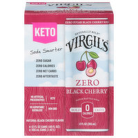 Virgil's Soda, Zero, Black Cherry, 4 Each