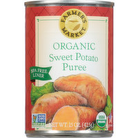 Farmer's Market Sweet Potato Puree, Organic, 15 Ounce