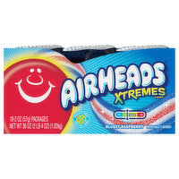 AirHeads Candy, Bluest Raspberry, Sour, 18 Each
