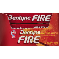 Dentyne Gum, Sugar Free, Spicy Cinnamon, 9 Each